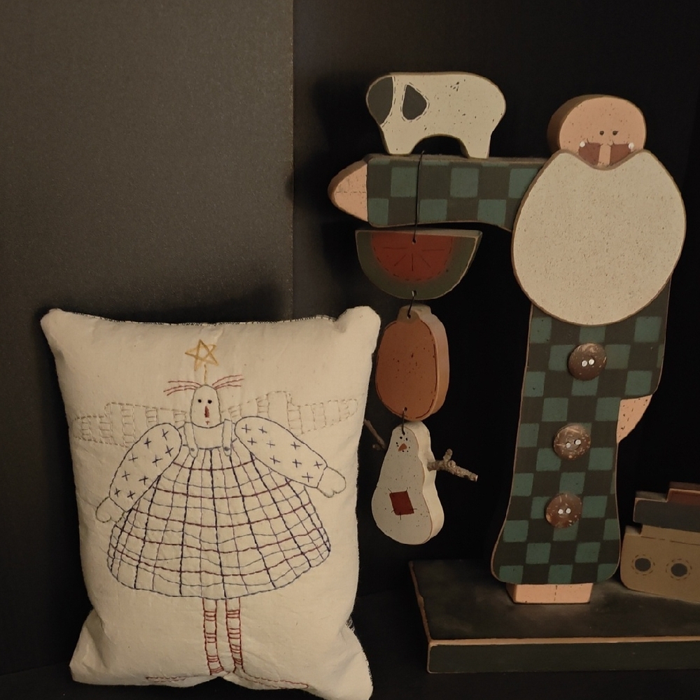 Handcrafted Holiday Angel Pillow